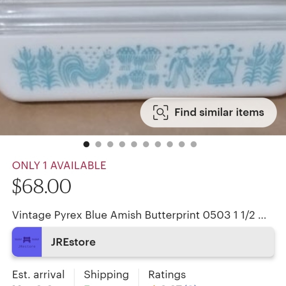 Amish rectangle dish